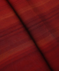 Red Georgette Fabric with Shaded Stripes