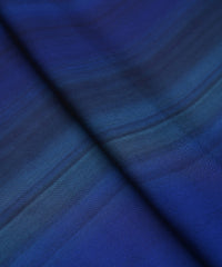 Royal Blue Georgette Fabric with Shaded Stripes