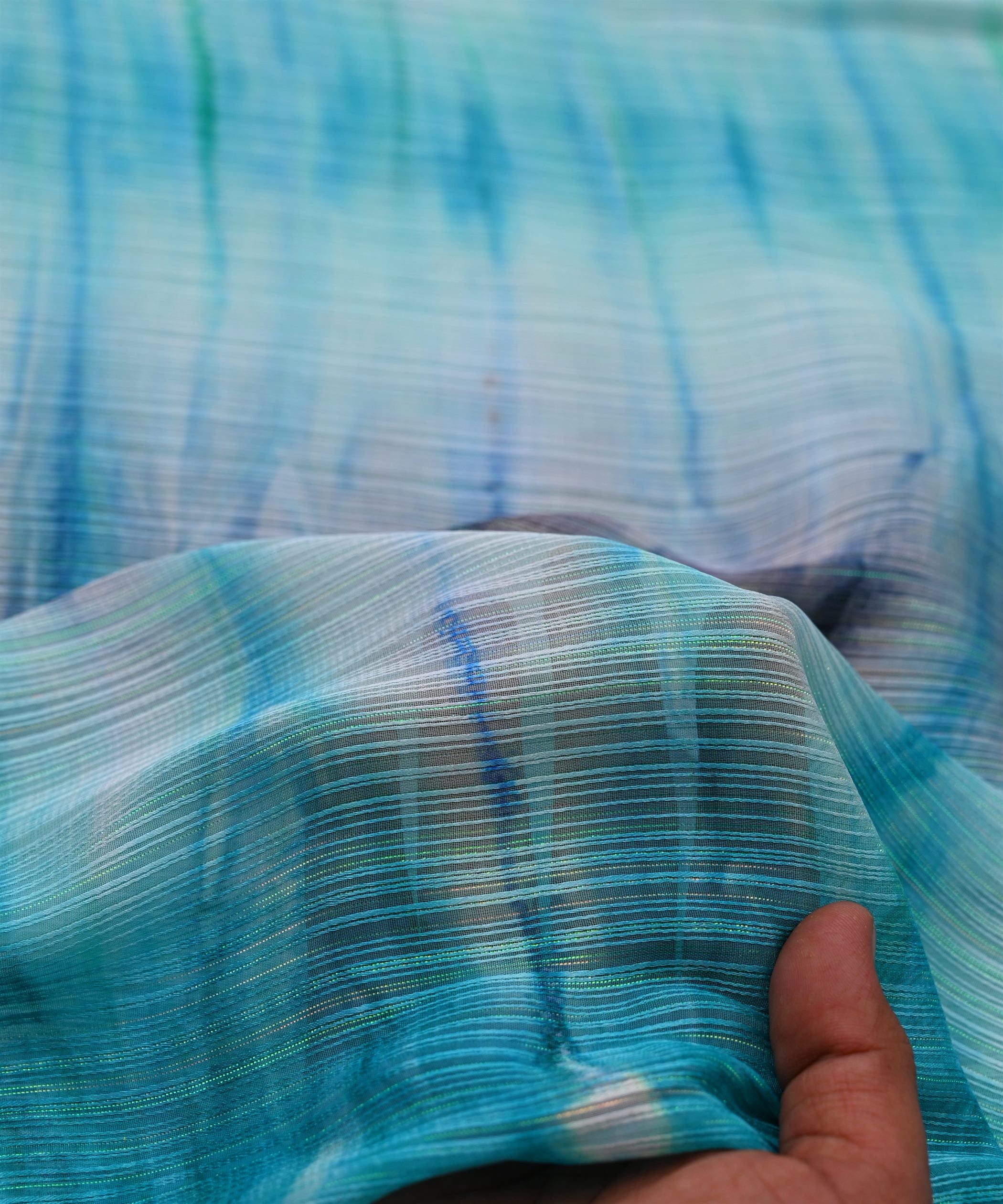 Rama Georgette Fabric with Shibori Print