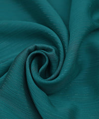 Aqua Blue Georgette Fabric with Stripes