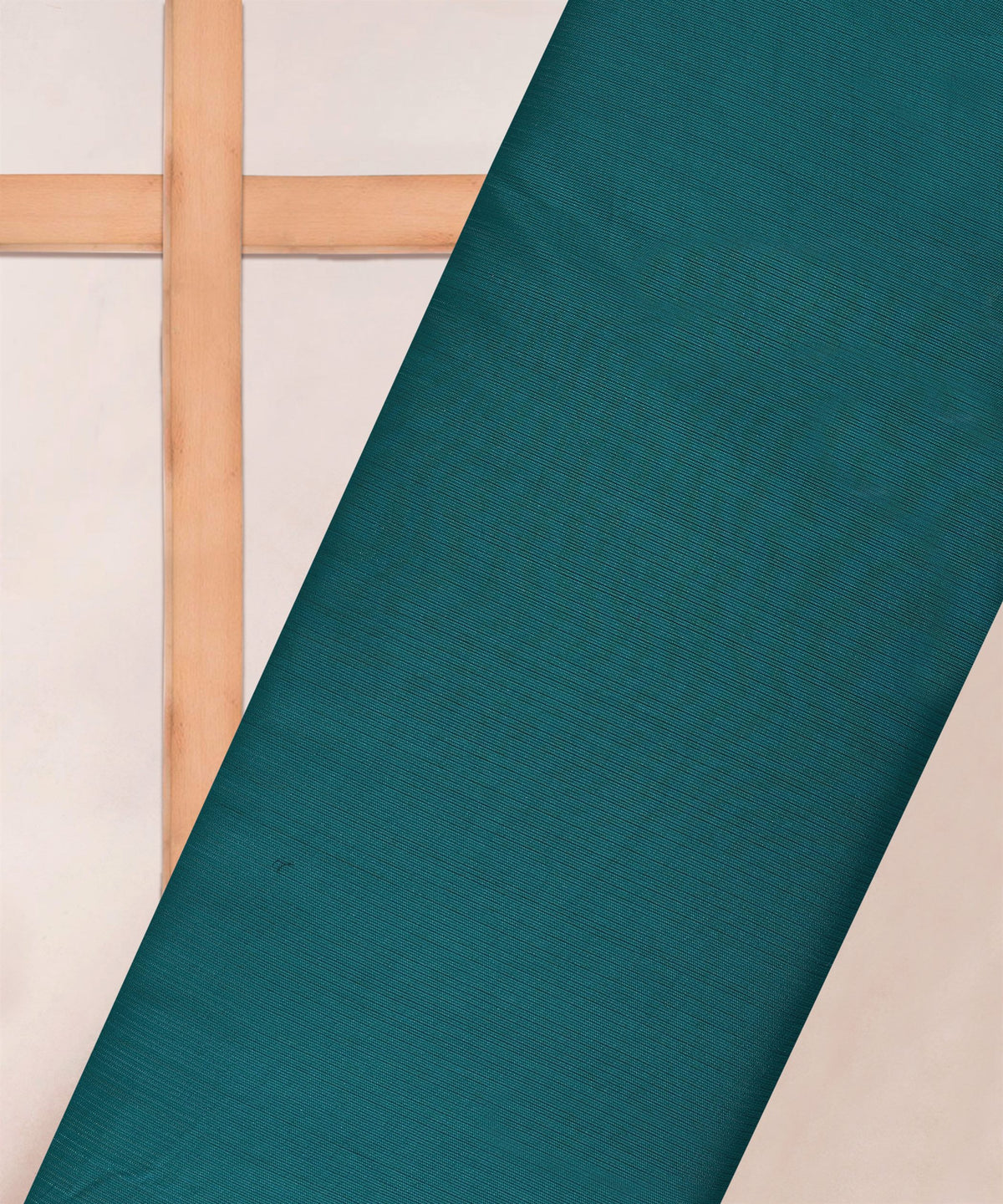 Aqua Blue Georgette Fabric with Stripes