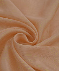 Beige Georgette Fabric with Stripes