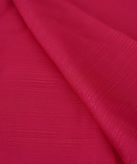 Hot Pink Georgette Fabric with Stripes