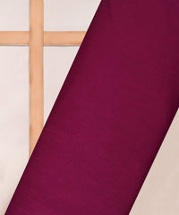 Magenta Georgette Fabric with Stripes