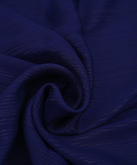 Persian Indigo Georgette Fabric with Stripes