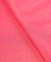 Light Pink Georgette Fabric with Stripes