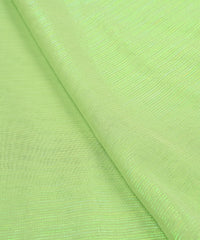 Pine Green Georgette Fabric with Stripes