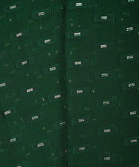 Dark Green Georgette fabric with Zari-2