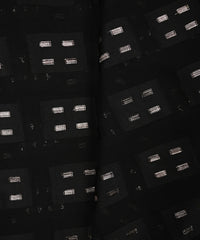 Black Georgette fabric with Zari-3