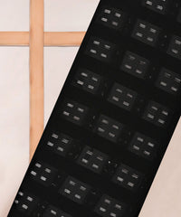Black Georgette fabric with Zari-3