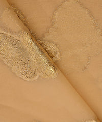 Beige Georgette Fabric with Zari Butti