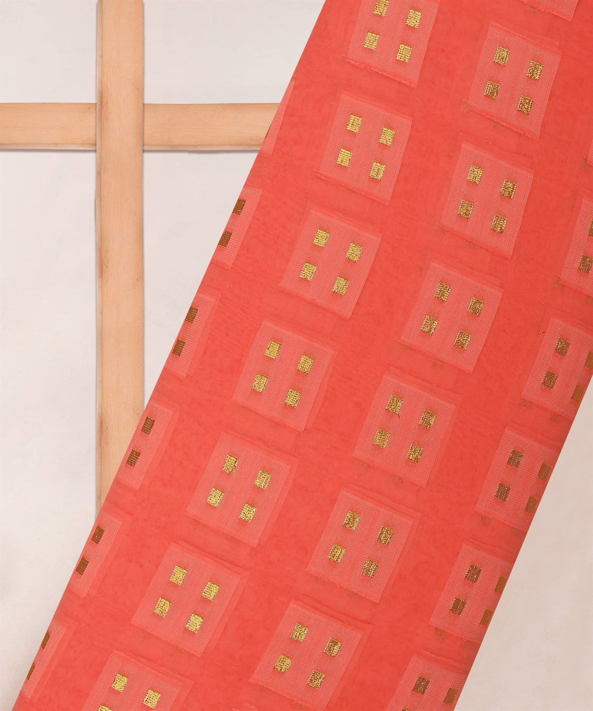 Georgette with Zari Design-Gajri