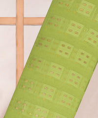 Georgette with Zari Design-Pista Green