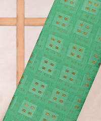 Georgette with Zari Design-Sea Green