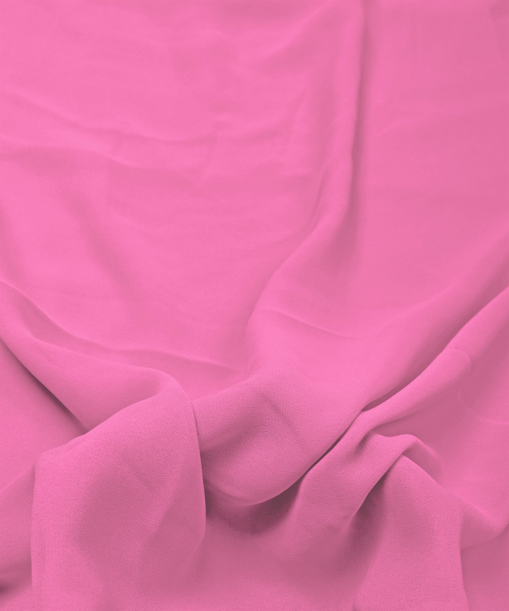 Baby Pink Plain Dyed Georgette (60 Grams) Fabric