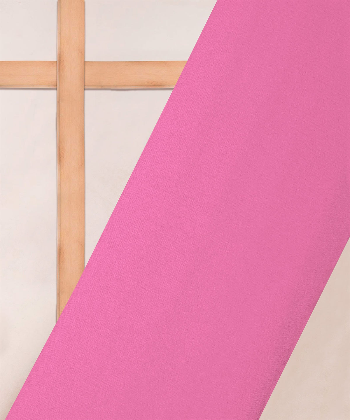 Baby Pink Plain Dyed Georgette (60 Grams) Fabric