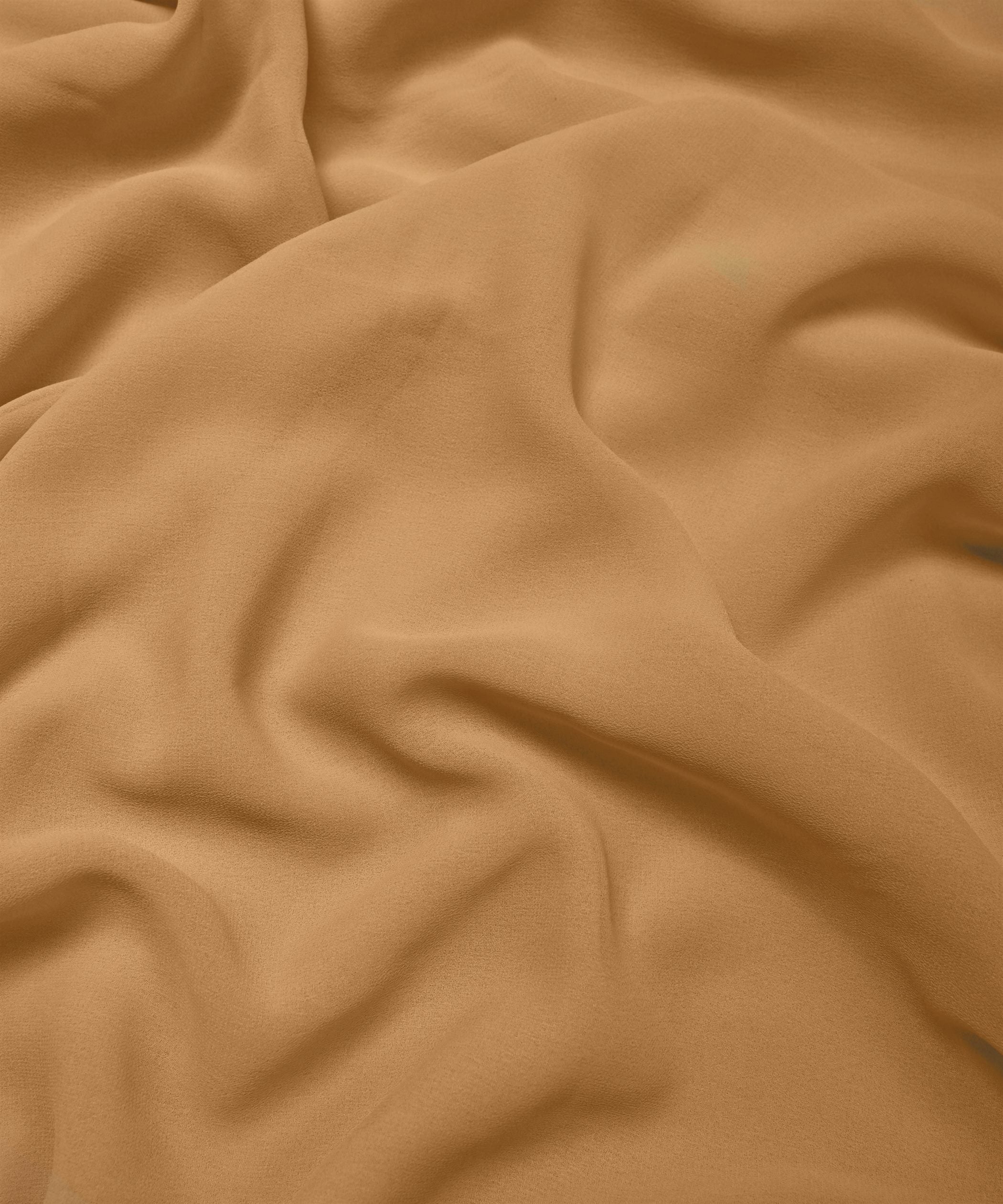 Beige Plain Dyed Georgette (60 Grams) Fabric