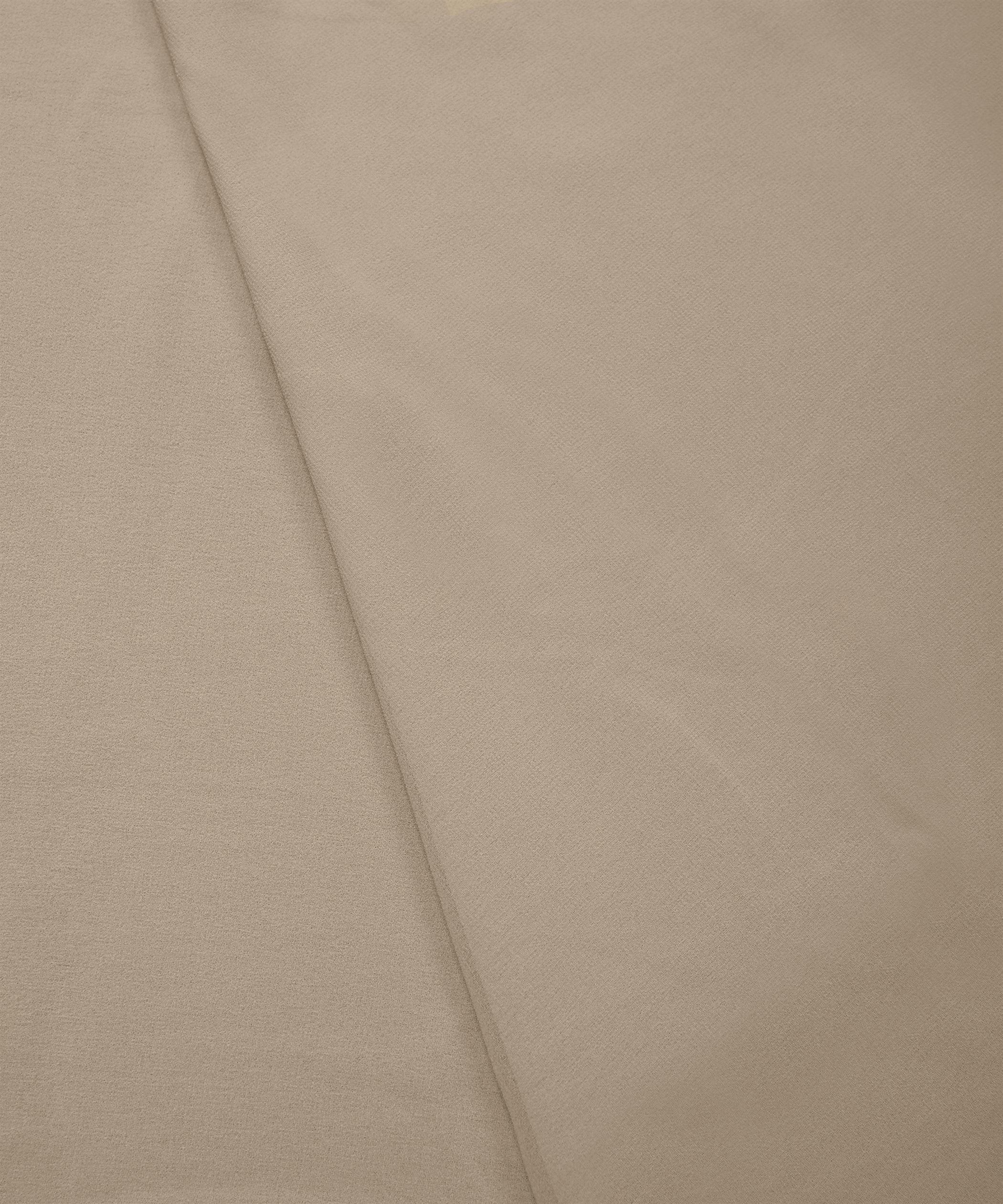 Bone White Plain Dyed Georgette (60 Grams) Fabric