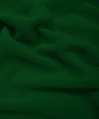 Bottel Green Plain Dyed Georgette (60 Grams) Fabric