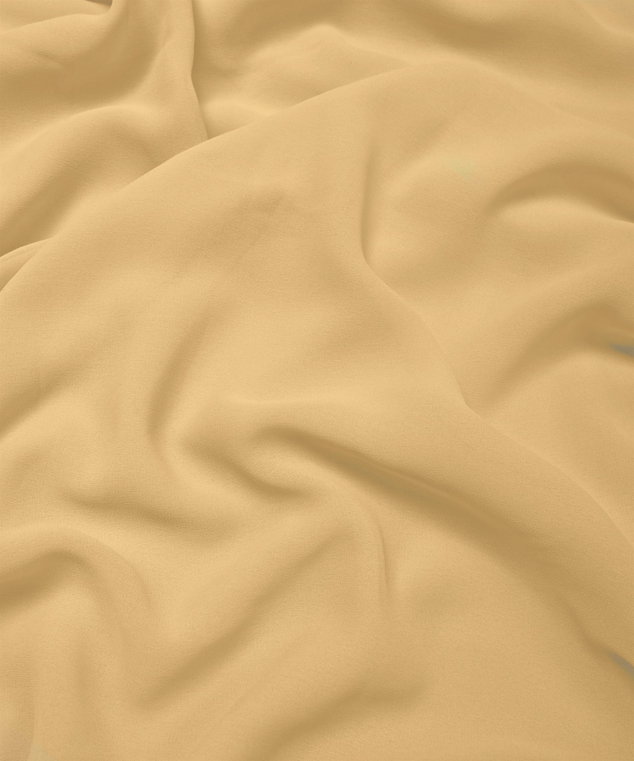 Butter Plain Dyed Georgette (60 Grams) Fabric