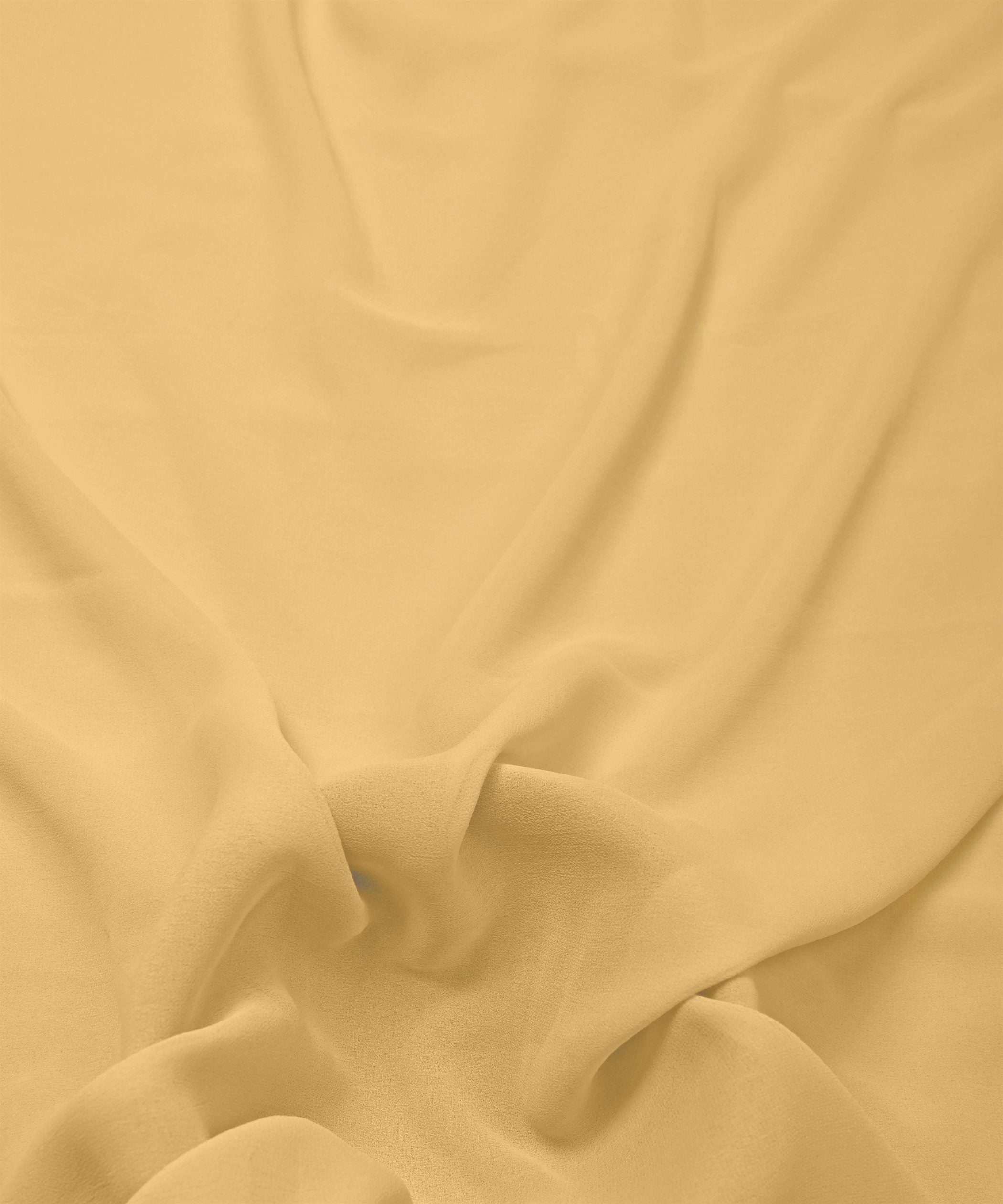 Butter Plain Dyed Georgette (60 Grams) Fabric