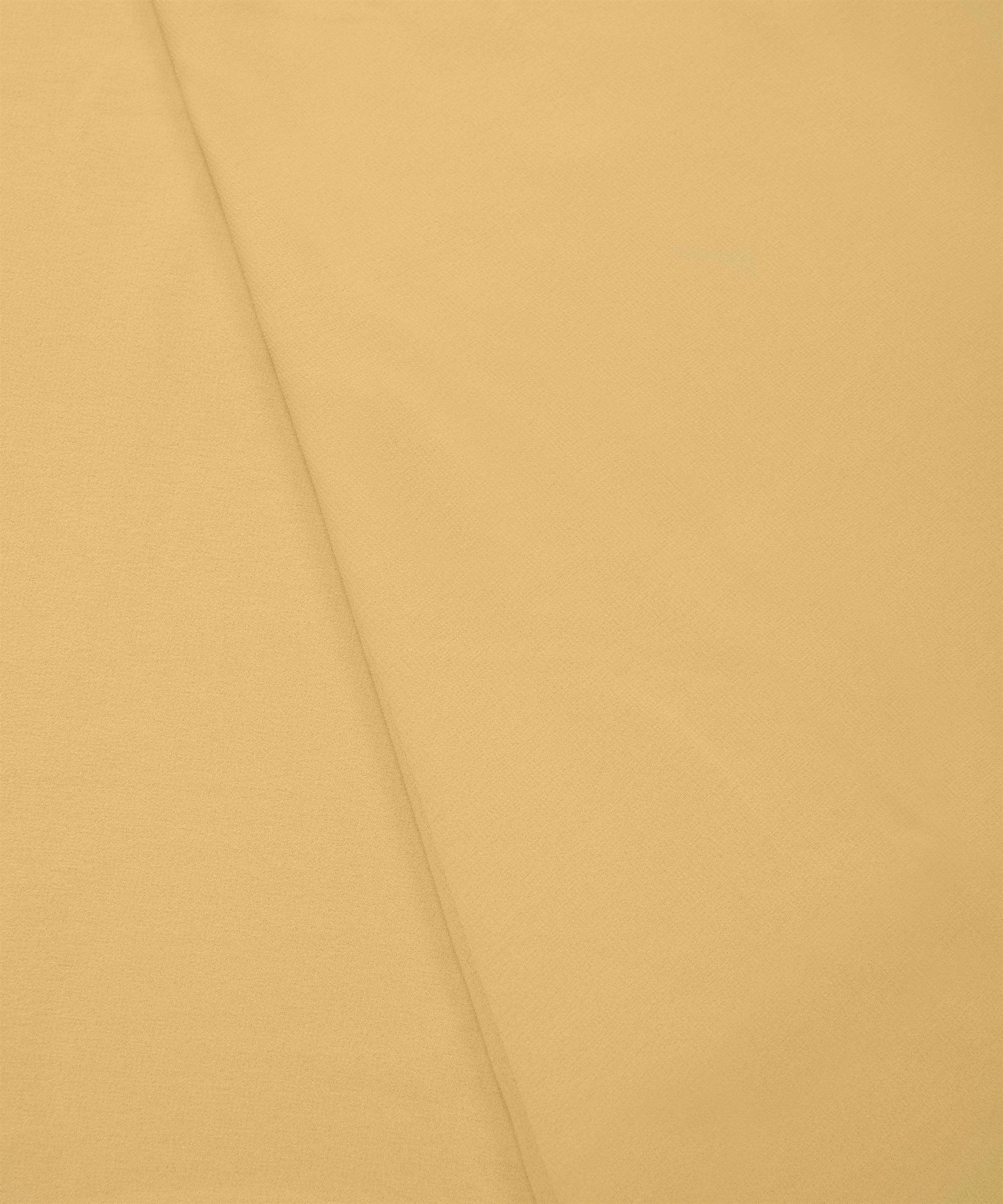 Butter Plain Dyed Georgette (60 Grams) Fabric