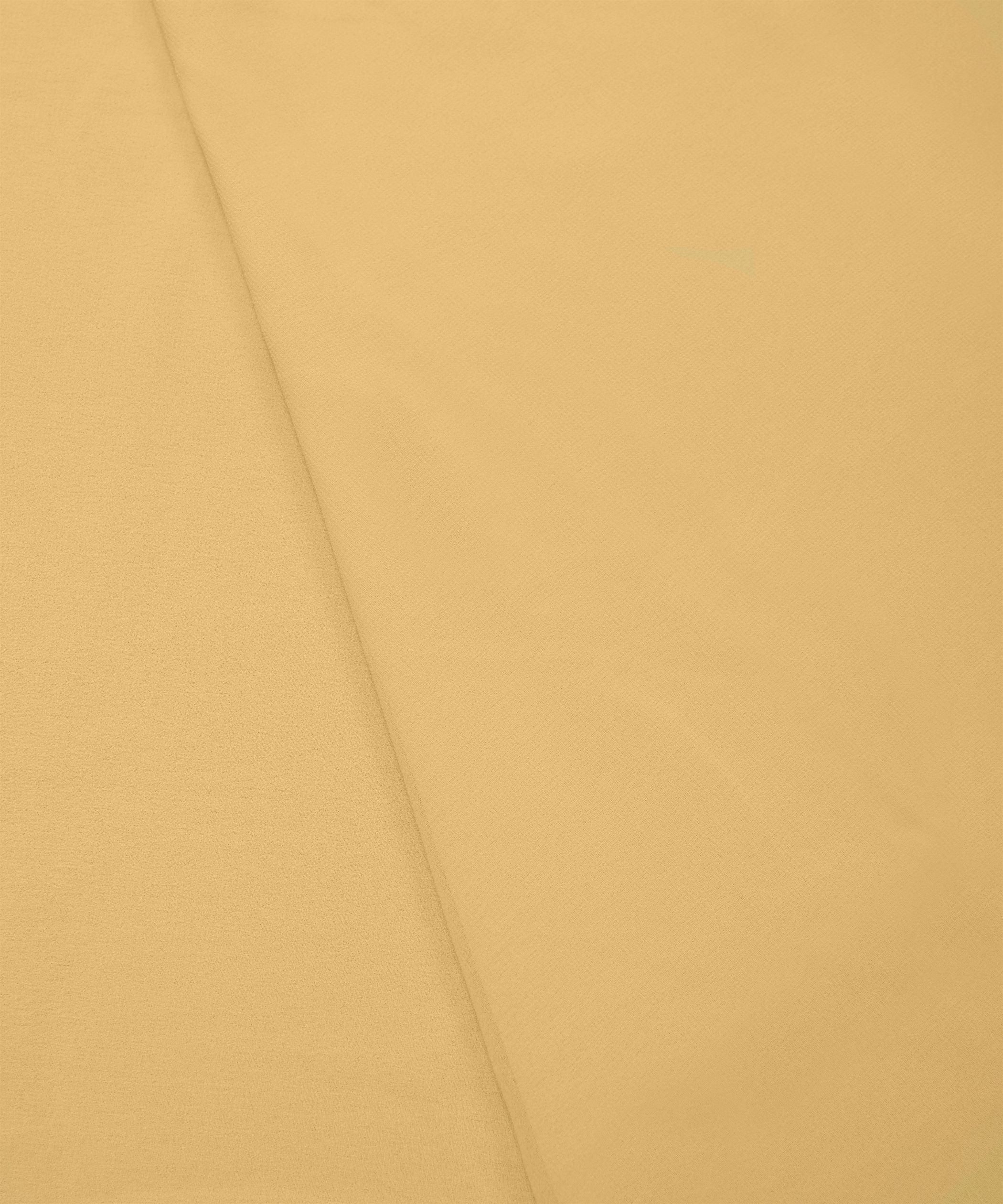 Butter Plain Dyed Georgette (60 Grams) Fabric