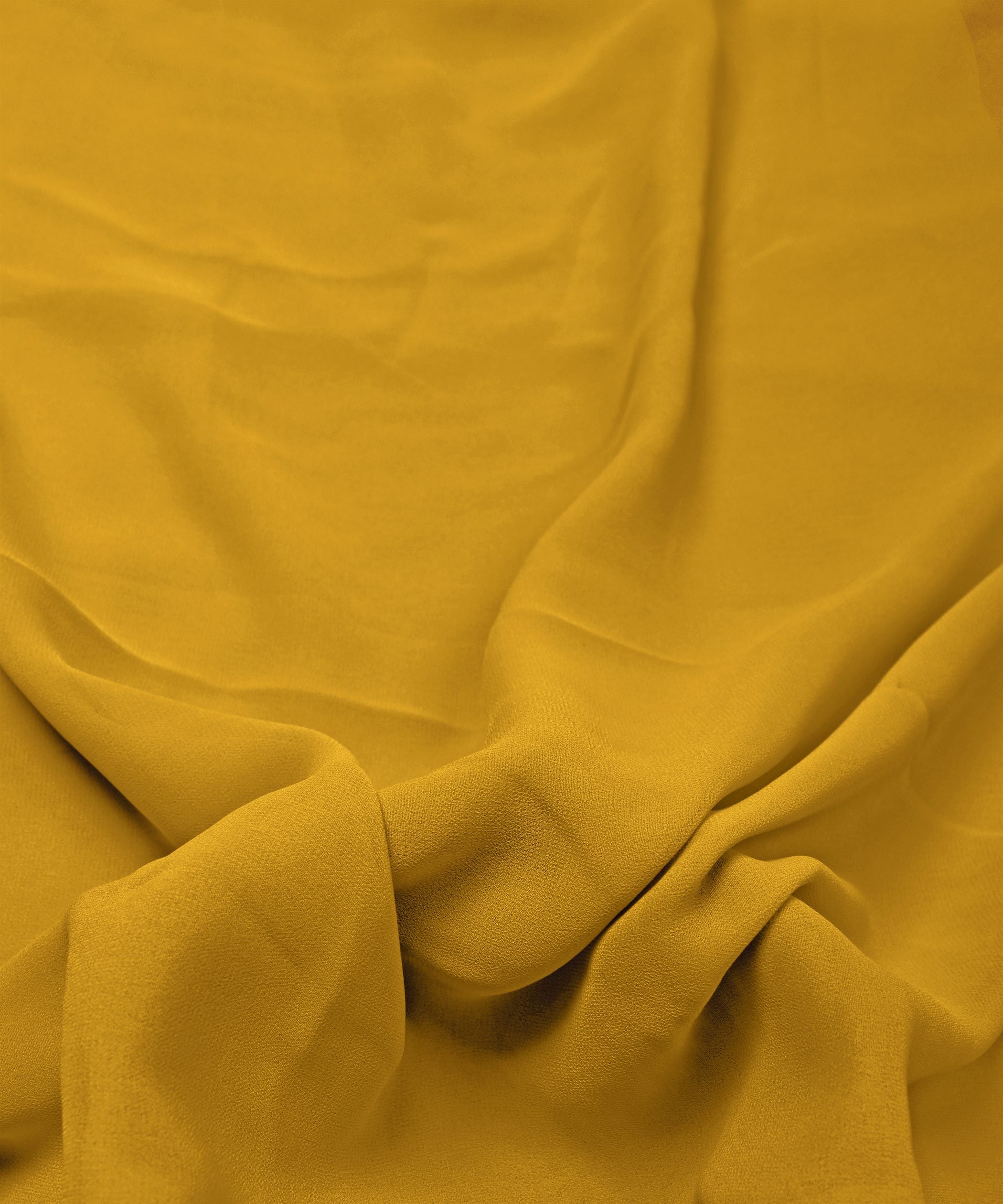 Canary Plain Dyed Georgette (60 Grams) Fabric