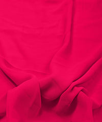 Cationic Dark Gajri Plain Dyed Georgette (60 Grams) Fabric