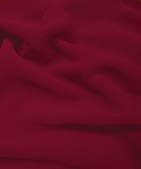 Cationic Dark Hot Pink Plain Dyed Georgette (60 Grams) Fabric