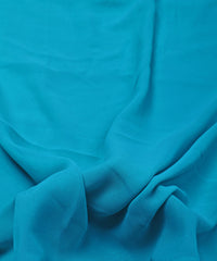 Cationic Light Firoji Plain Dyed Georgette (60 Grams) Fabric