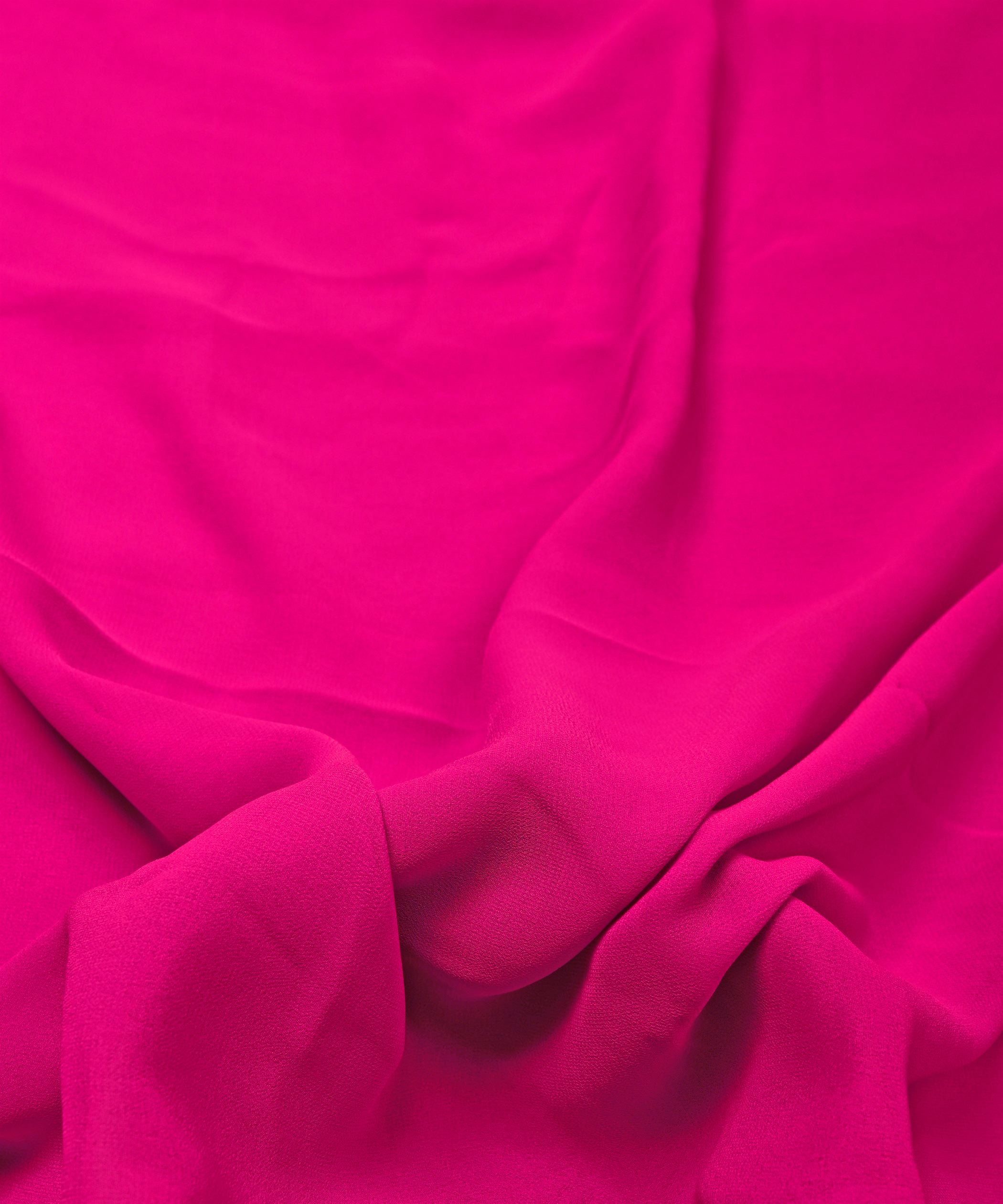 Cationic Rani Plain Dyed Georgette (60 Grams) Fabric