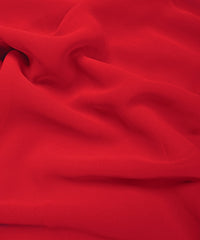 Cationic Red Plain Dyed Georgette (60 Grams) Fabric