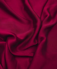Cationic Wine Plain Dyed Georgette (60 Grams) Fabric
