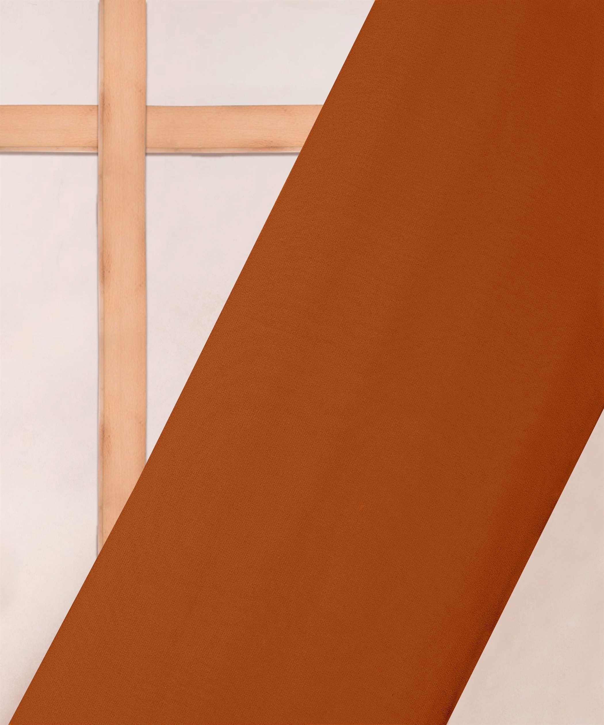 Dark Brown Plain Dyed Georgette (60 Grams) Fabric