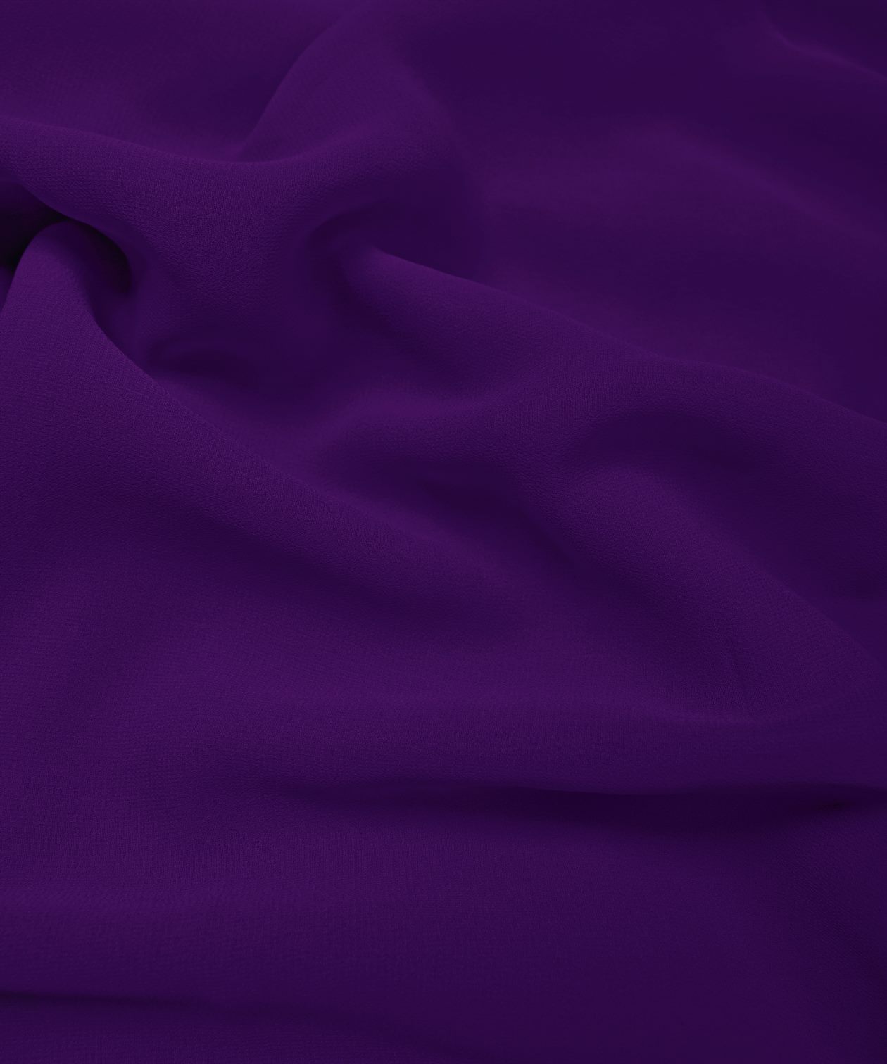 Dark Purple Plain Dyed Georgette (60 Grams) Fabric