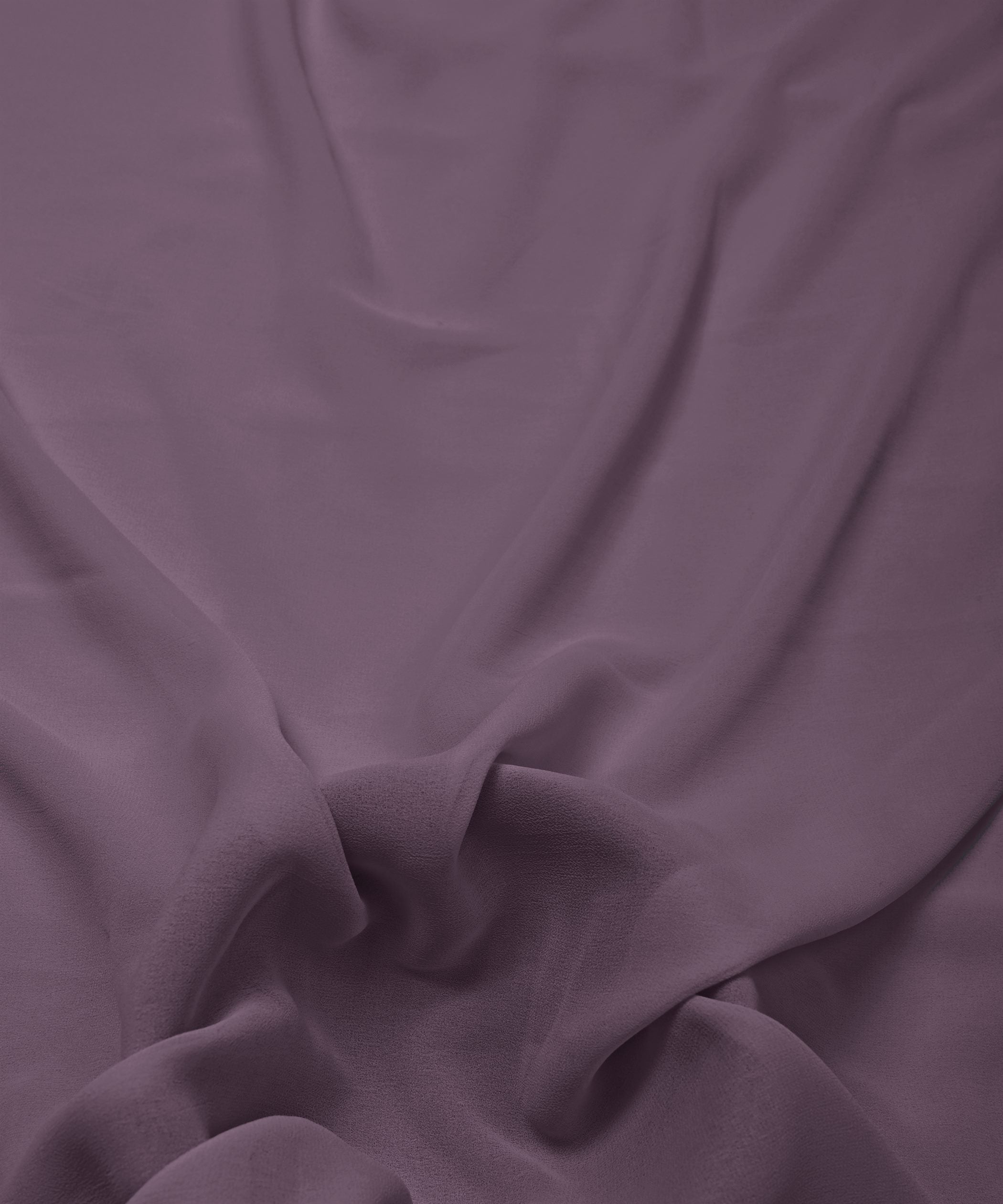 Dim Grey Plain Dyed Georgette (60 Grams) Fabric