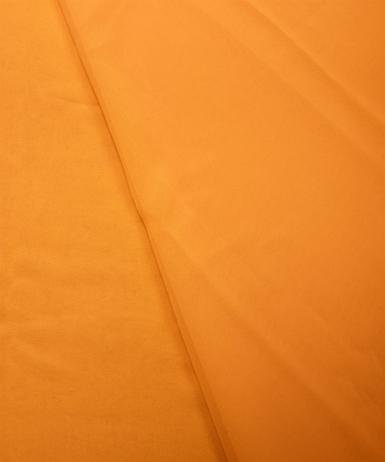 Gold Plain Dyed Georgette (60 Grams) Fabric