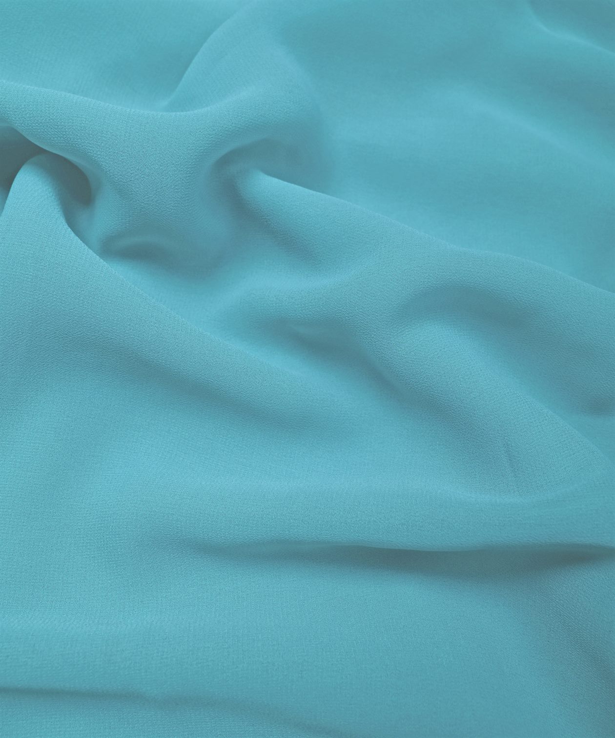 Light Azure Plain Dyed Georgette (60 Grams) Fabric