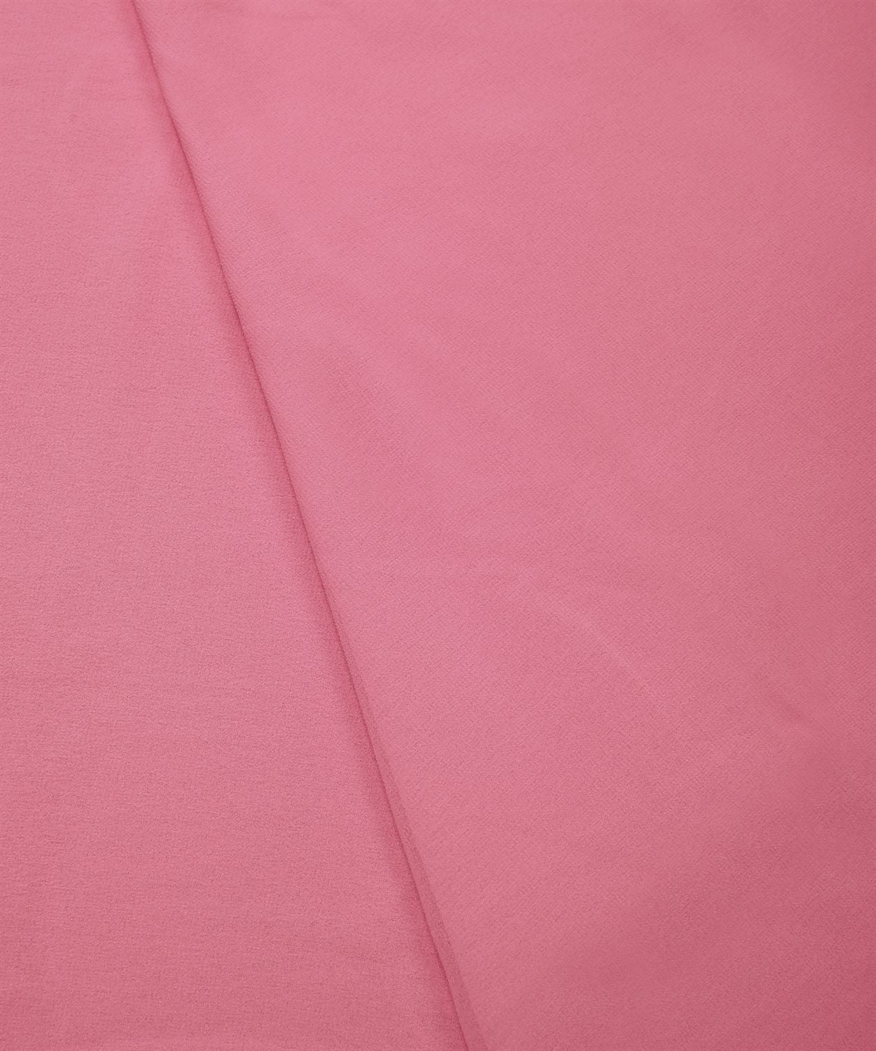 Light Coral Plain Dyed Georgette (60 Grams) Fabric