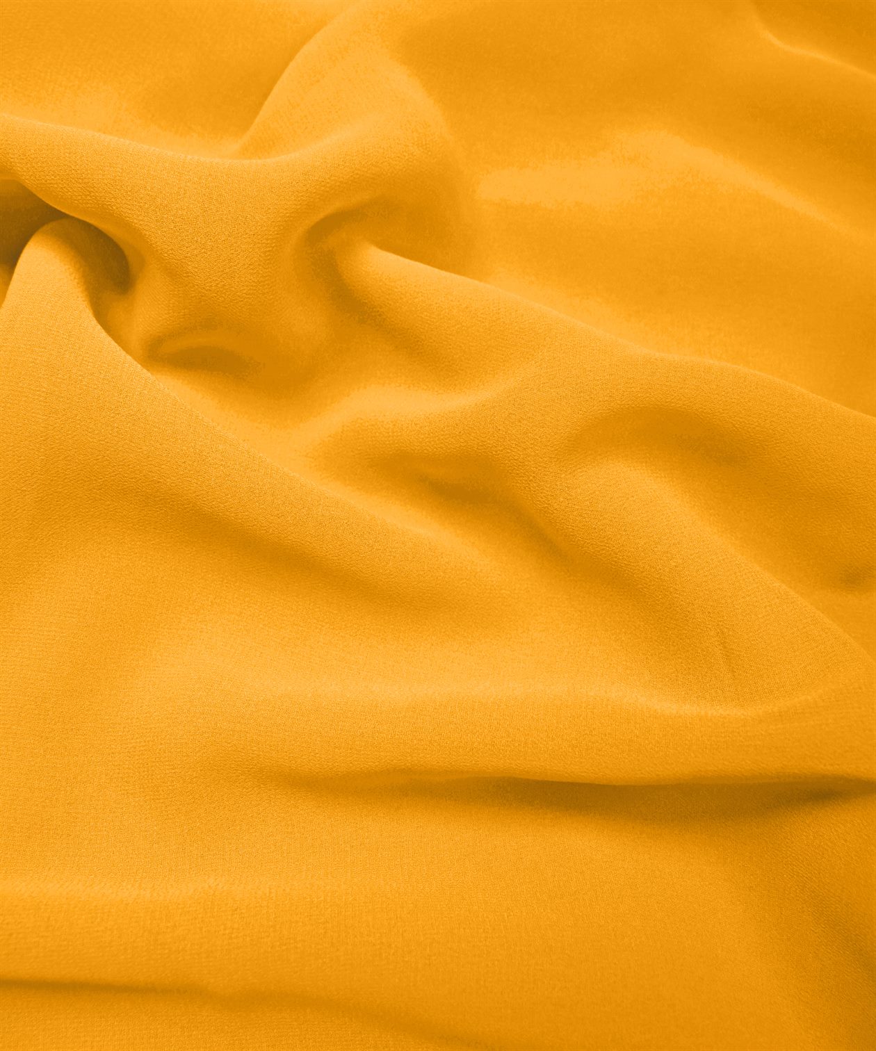 Light Gold Plain Dyed Georgette (60 Grams) Fabric