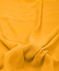 Light Gold Plain Dyed Georgette (60 Grams) Fabric