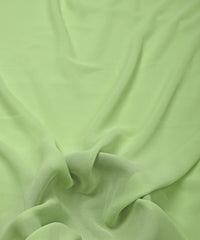 Light Grass Plain Dyed Georgette (60 Grams) Fabric