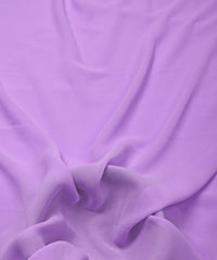 Light Lavender Plain Dyed Georgette (60 Grams) Fabric