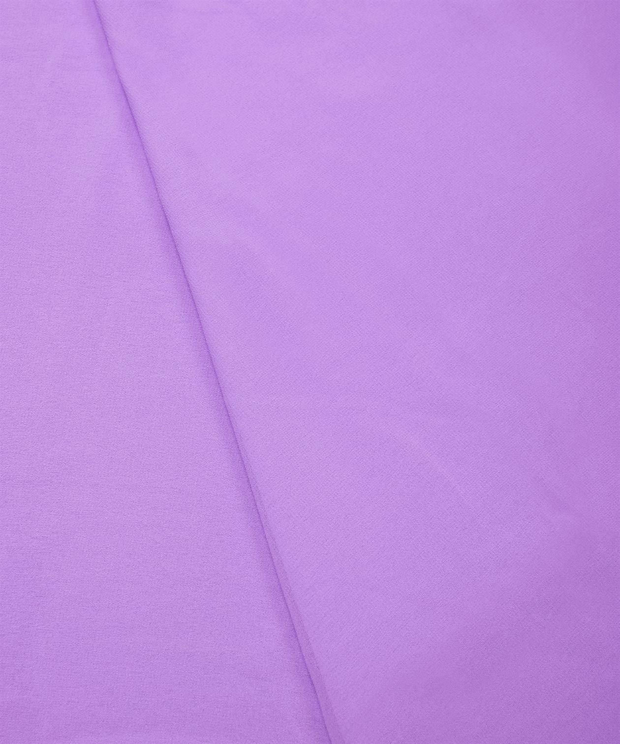 Light Lavender Plain Dyed Georgette (60 Grams) Fabric