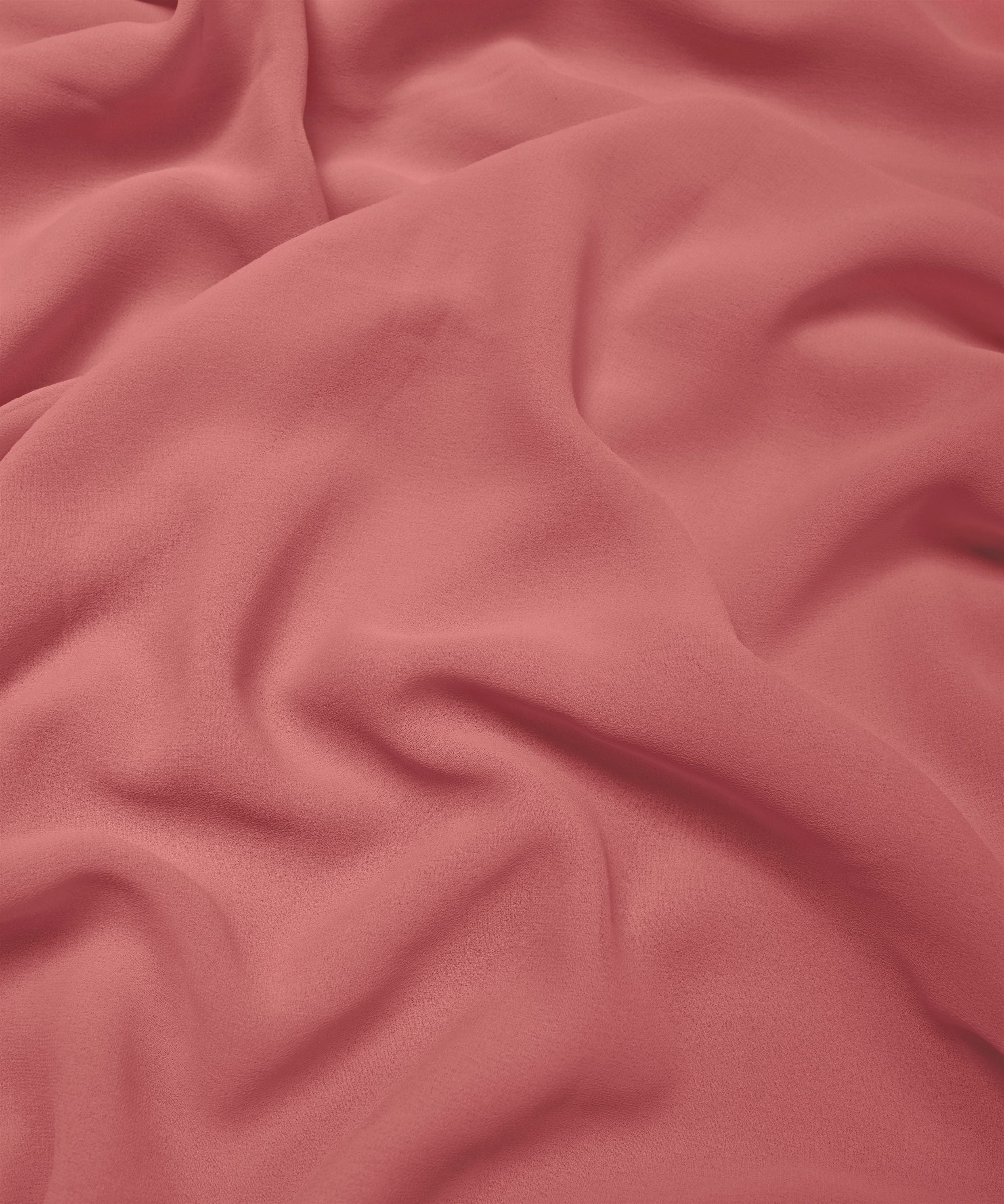 Light Onion Plain Dyed Georgette (60 Grams) Fabric