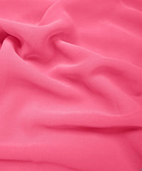 Light Pink Plain Dyed Georgette (60 Grams) Fabric