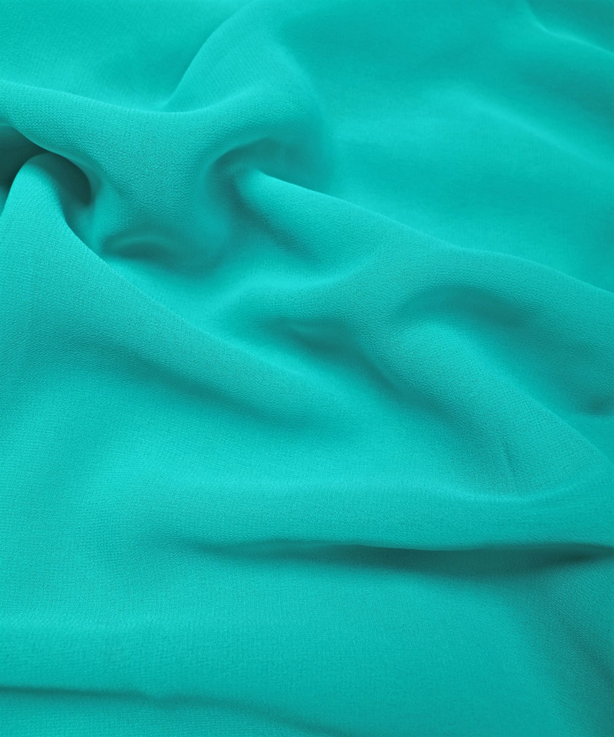 Light Sea Green Plain Dyed Georgette (60 Grams) Fabric