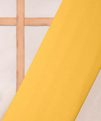 Light Yellow Plain Dyed Georgette (60 Grams) Fabric