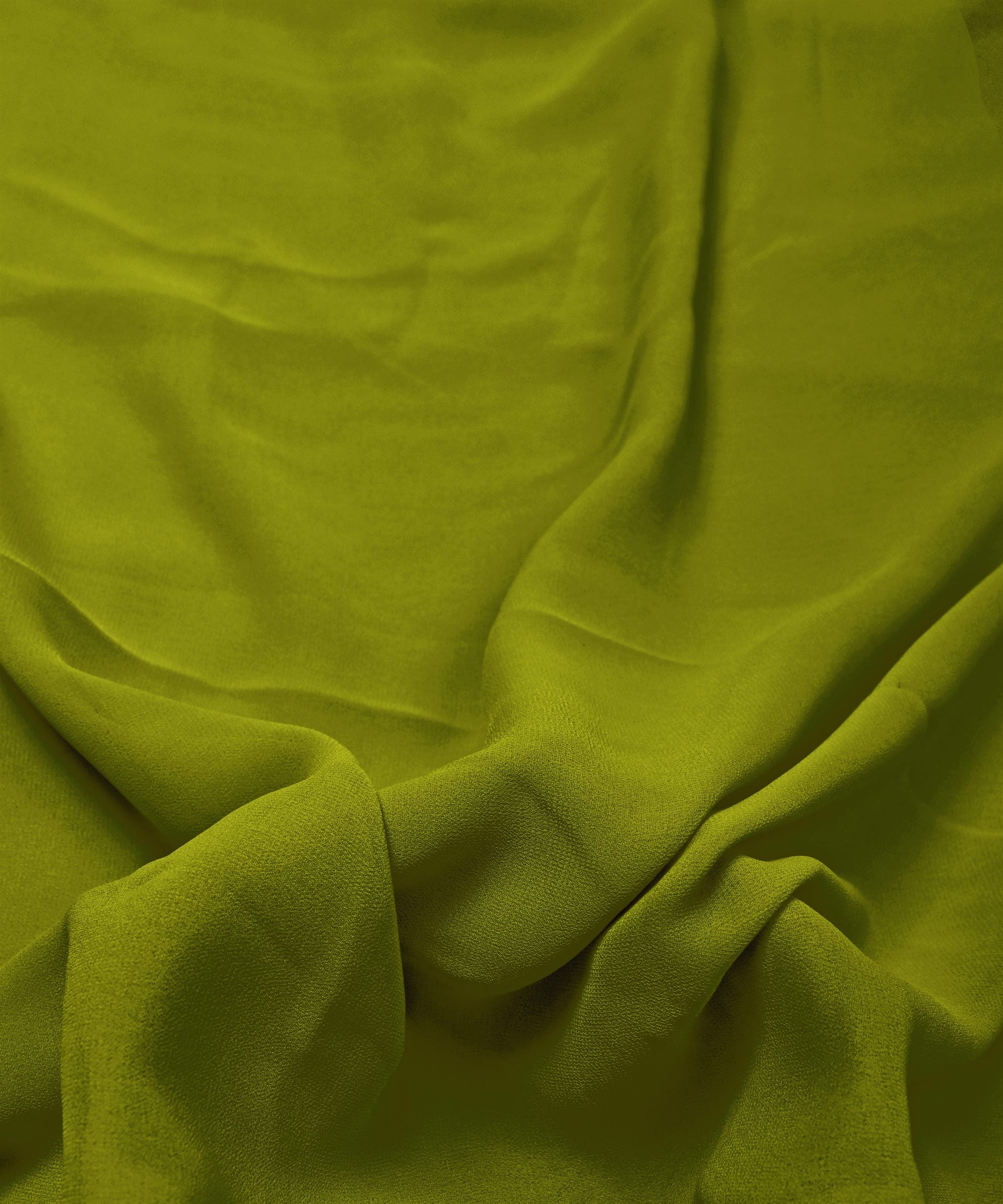 Mehndi Plain Dyed Georgette (60 Grams) Fabric